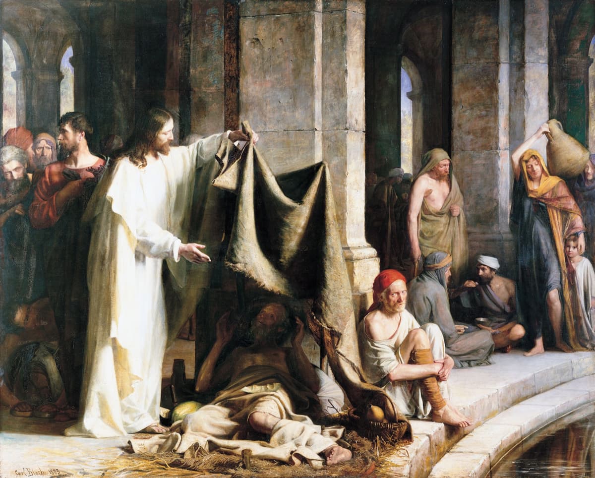 Christ Healing at the Pool of Bethesda by Carl Bloch